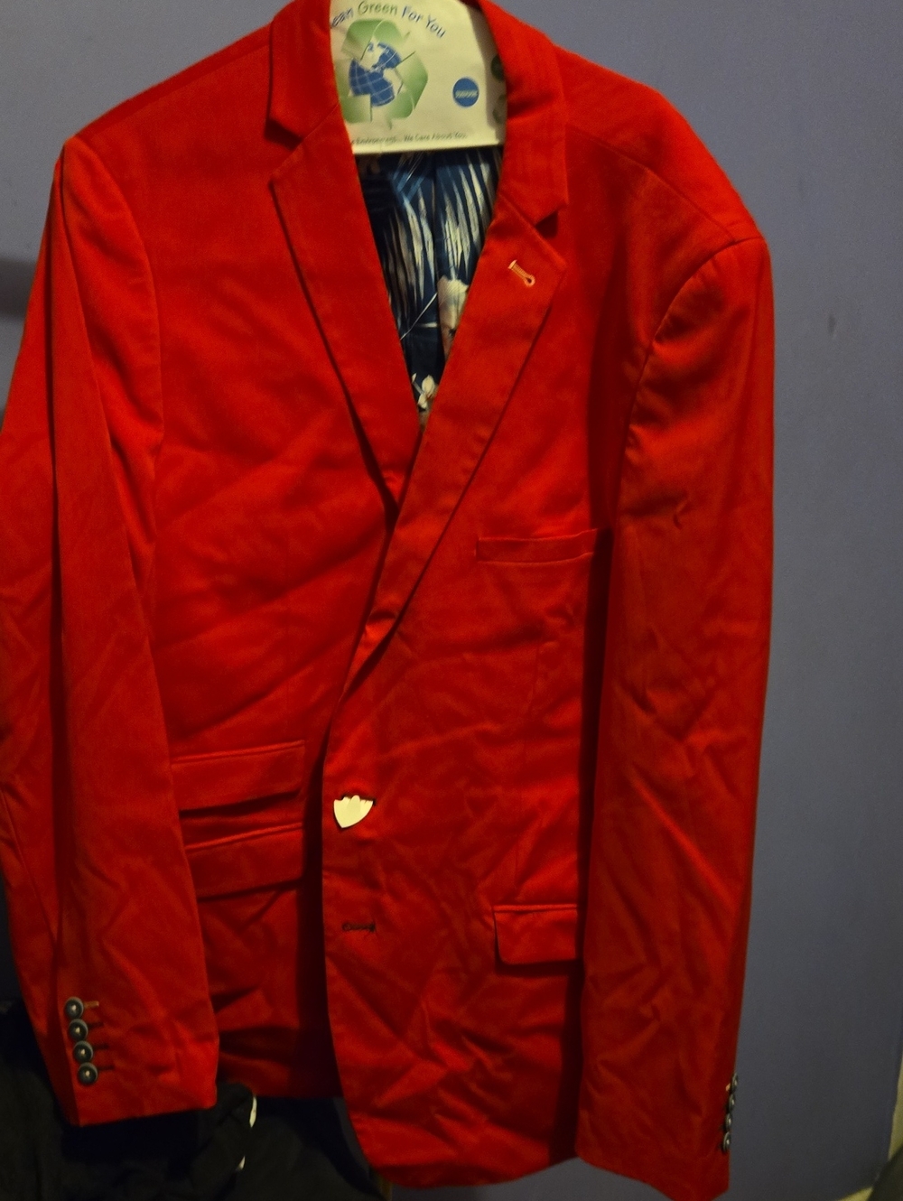 Paisley & Gray Men's Red Velvet Sport Coat
